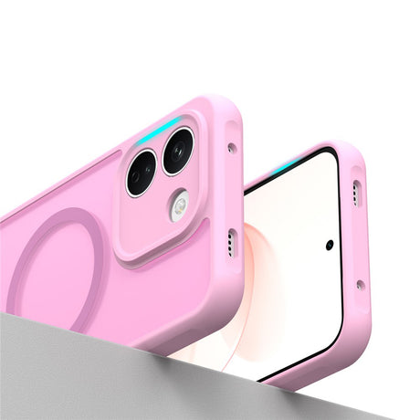Husa de protectie Techsuit HaloFrost II cu inel magnetic compatibil cu Xiaomi Redmi Note 17 Pro Max, Roz