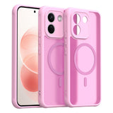 Techsuit HaloFrost II roz husă cu inel magnetic pentru Xiaomi Redmi Note 17 Pro Max