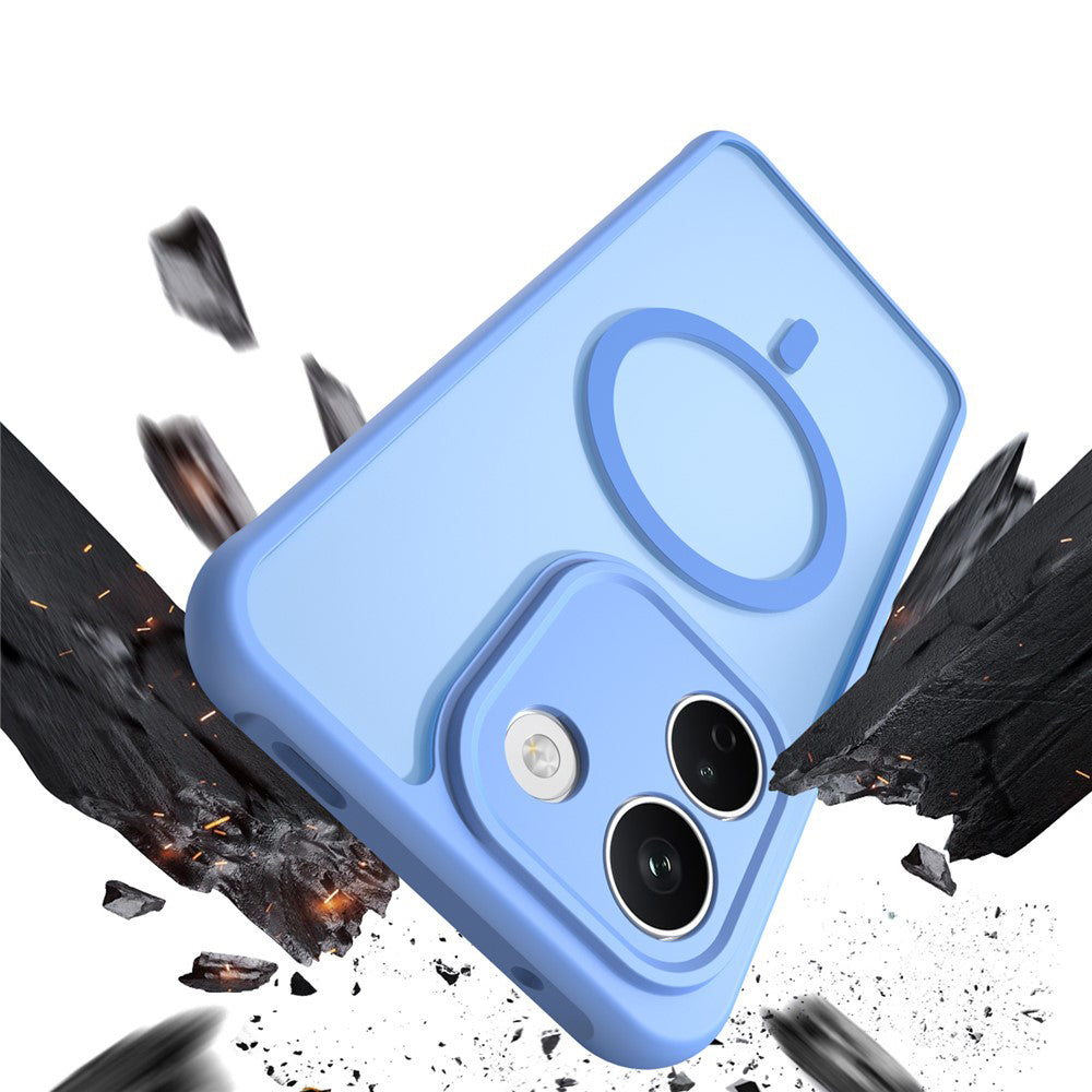 Husa de protectie Techsuit HaloFrost II cu inel magnetic compatibil cu Xiaomi Redmi Note 17 Pro Max, Albastru