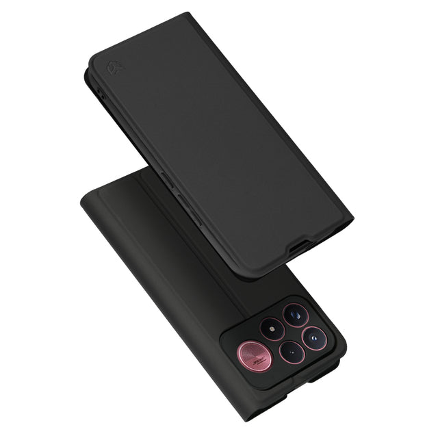 Husă Techsuit Magskin Book neagră pentru Xiaomi Poco F9 Ultra