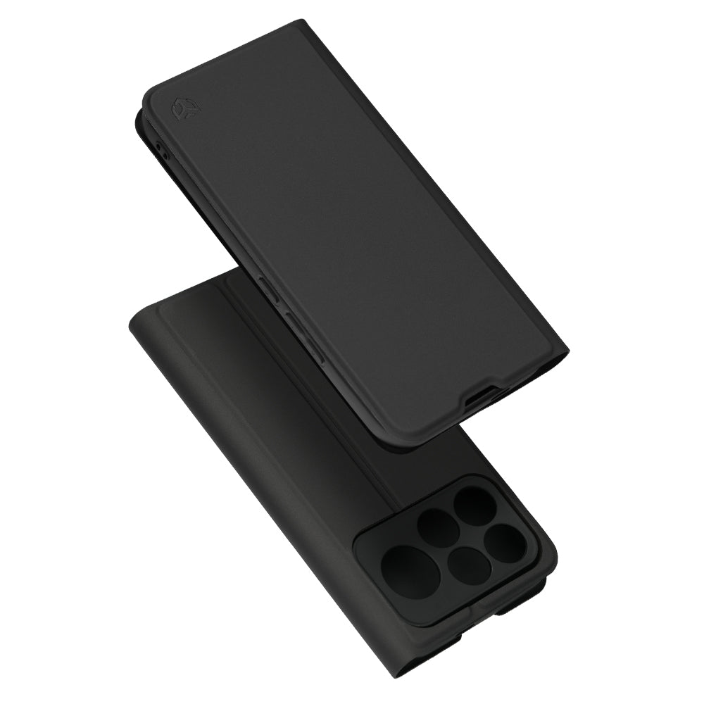 Husă Techsuit Magskin Book neagră pentru Xiaomi Poco F9 Ultra