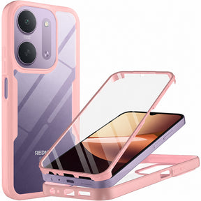 Husă + folie Techsuit ColorVerse 360 roz pentru Xiaomi Redmi 17C 5G