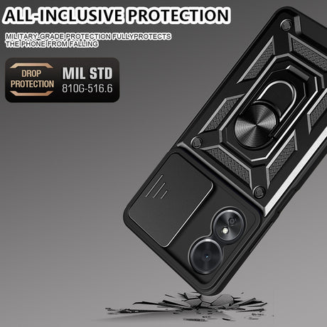 Husa de protectie Techsuit CamShield Series compatibil cu Oppo A17, Negru