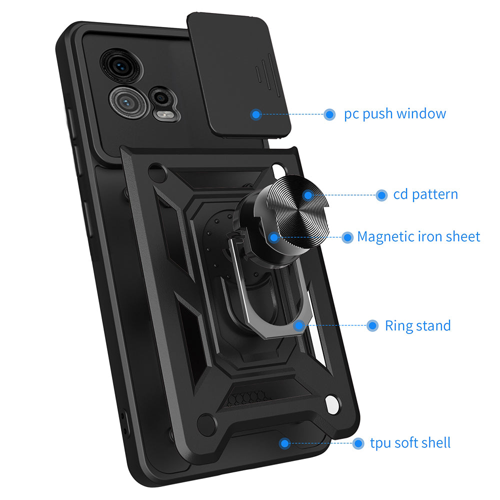 Husa de protectie Techsuit CamShield Series compatibil cu Motorola Moto G72, Negru