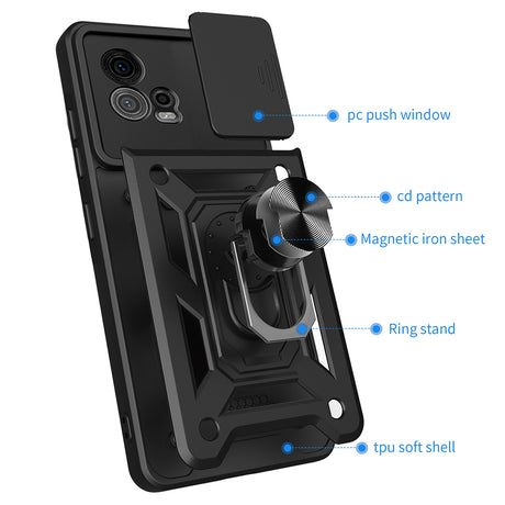 Husa de protectie Techsuit CamShield Series compatibil cu Motorola Moto G72, Negru