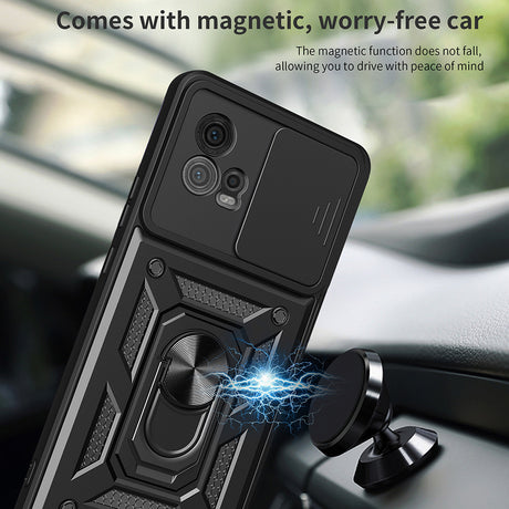 Husa de protectie Techsuit CamShield Series compatibil cu Motorola Moto G72, Negru