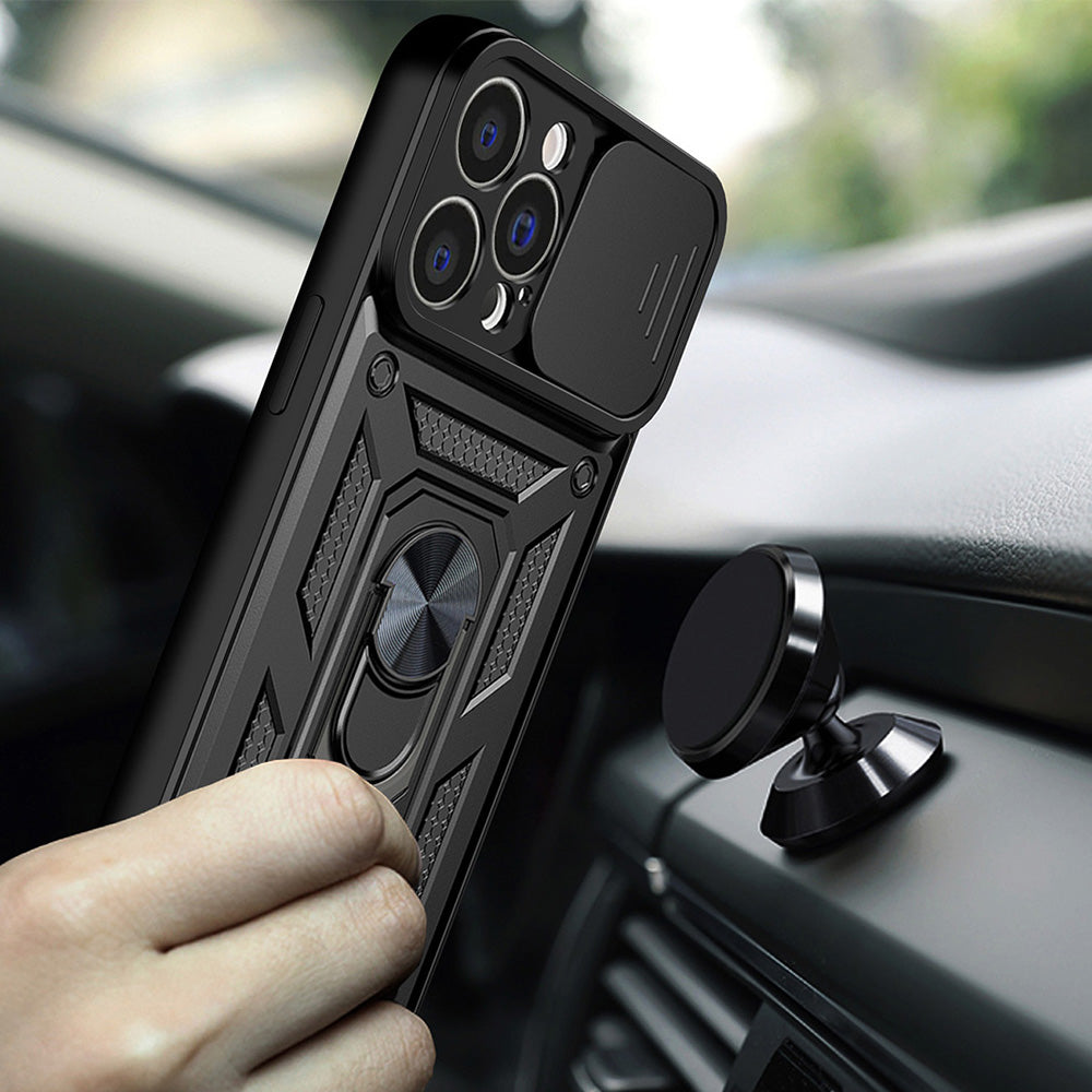 Husa de protectie Techsuit CamShield Series compatibil cu iPhone 13, Negru