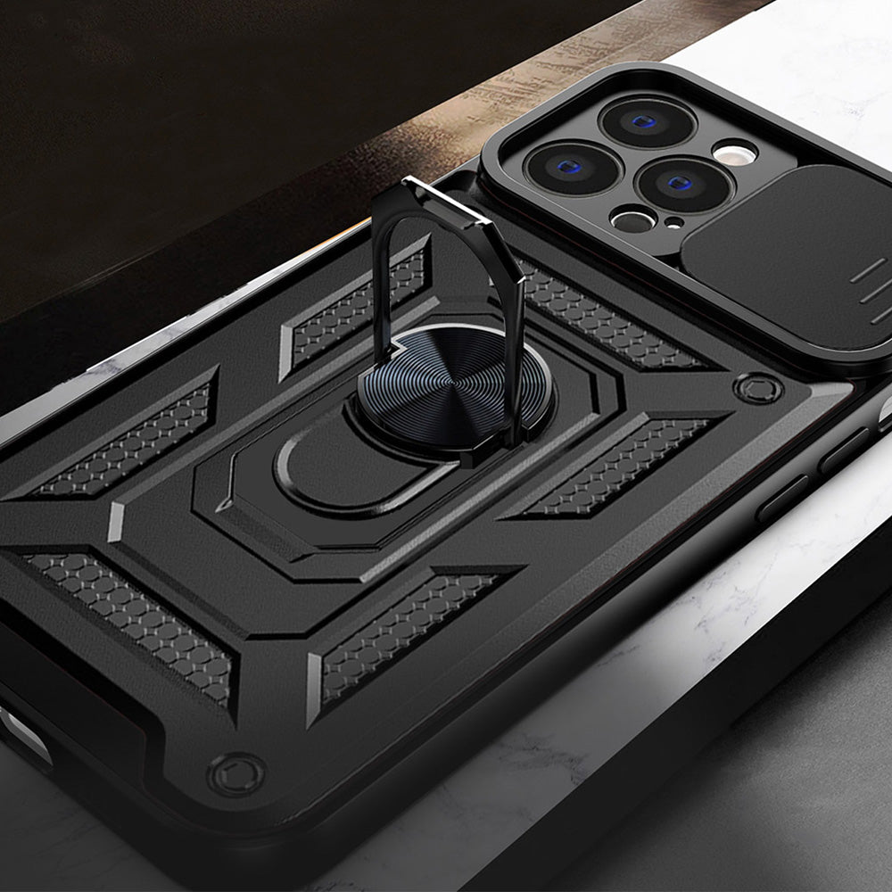 Husa de protectie Techsuit CamShield Series compatibil cu iPhone 13, Negru