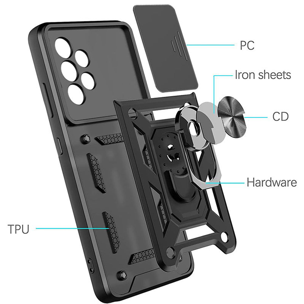 Husa de protectie Techsuit CamShield Series compatibil cu Samsung Galaxy A52 4G / A52 5G / A52s 5G, Negru