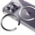 Suport ESR Adapter HaloLock (set de 2), Compatible with MagSafe, Universal Phone Ring for Samsung, iPhone, Negru /Silver