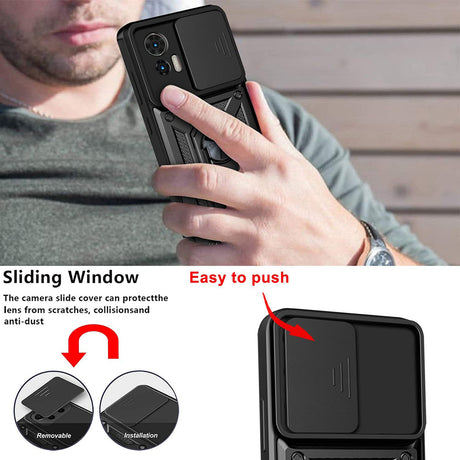 Husa de protectie Techsuit CamShield Series compatibil cu Motorola Edge 30 Neo, Negru