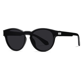 Techsuit Sunglasses Polarised TR90 (TR7545), UV Protection, Bright Black / Gri