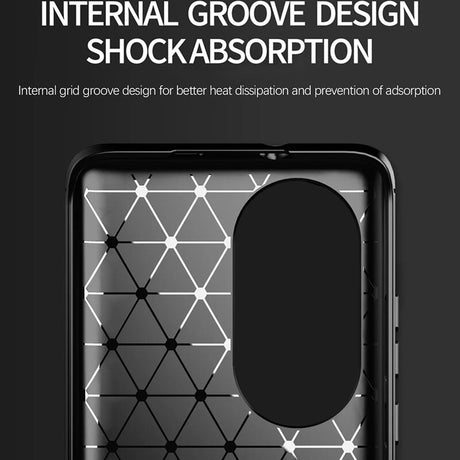Husa de protectie Techsuit Carbon Silicone compatibil cu Oppo A58 5G / A78 5G, Negru