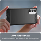 Husa de protectie Techsuit Carbon Silicone compatibil cu Samsung Galaxy A24, Negru