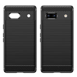 Husa de protectie Techsuit Carbon Silicone compatibil cu Google Pixel 7a, Negru