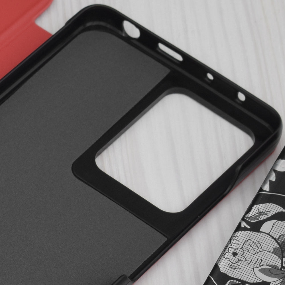 Husa de protectie Techsuit eFold Series compatibil cu Xiaomi Redmi Note 12 Pro 5G / Poco X5 Pro, Rosu