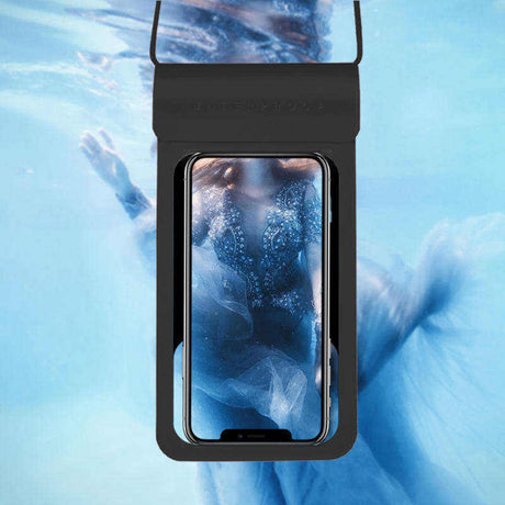 Techsuit Waterproof Case (TWC1), for Phones with max. 6.8", IPX8, 30m, Auriu