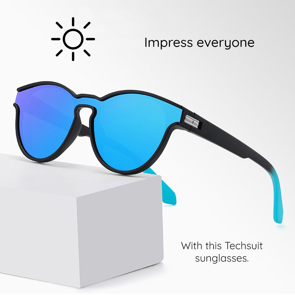 Techsuit Sunglasses Polarised TR90 (TR7545), UV Protection, Sampanie