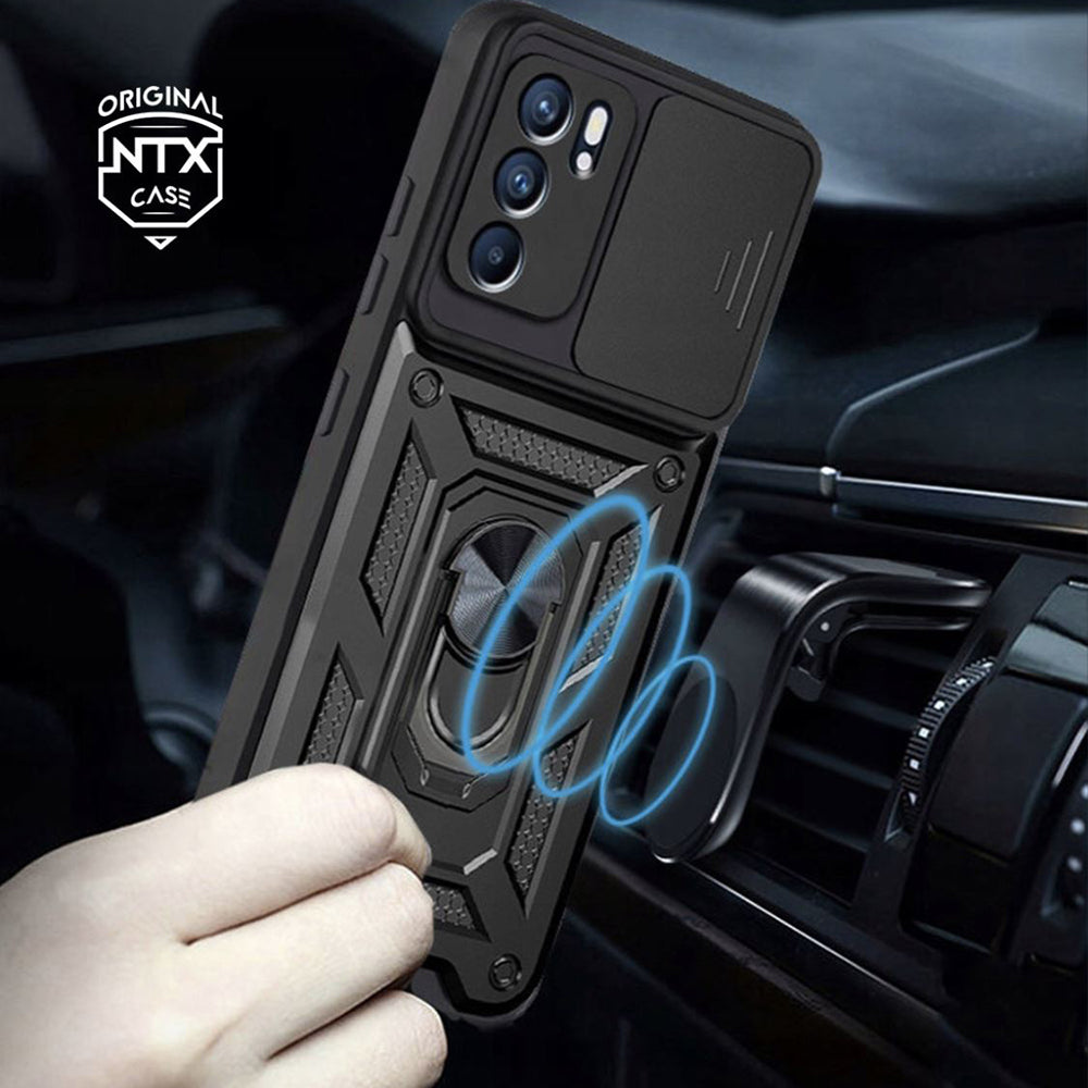 Husa de protectie Techsuit CamShield Series compatibil cu Oppo Reno6 5G, Negru