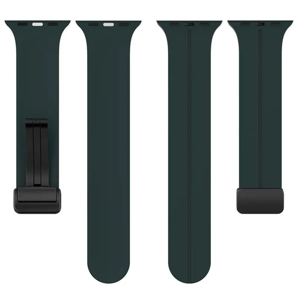 Curea smartwatch Techsuit Watchband (W011) compatibil cu Apple Watch 1/2/3/4/5/6/7/8/9/10/11/SE/SE 2/SE 3/Ultra/2/3 (42/44/45/46/49mm), Teal Green