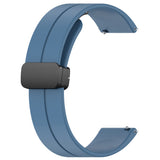 Curea smartwatch Techsuit Watchband 18mm (W011) compatibil cu Huawei Watch GT 4 (41mm)/W1/Honor Watch S1/Garmin Venu 2S/Vivoactive 4S, Albastru
