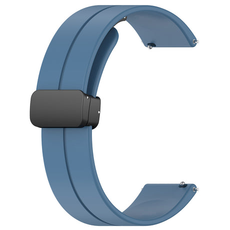 Curea smartwatch Techsuit Watchband 18mm (W011) compatibil cu Huawei Watch GT 4 (41mm)/W1/Honor Watch S1/Garmin Venu 2S/Vivoactive 4S, Albastru