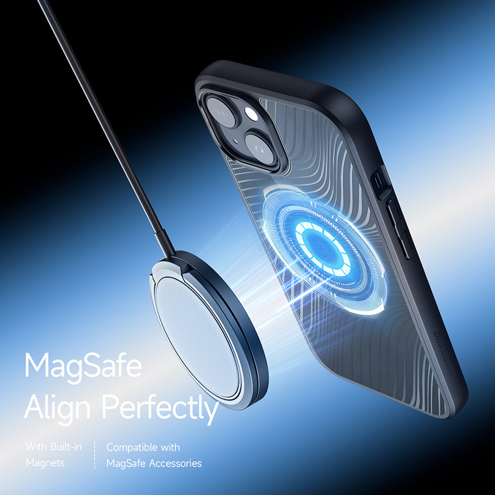 Husa de protectie Dux Ducis Aimo MagSafe Series compatibil cu iPhone 15 Plus, Negru