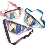 Techsuit Casual Waist Bag (CWB2), Transparent, with Belt for Recreational Activity, Fitness, Roz