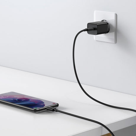 Incarcator Baseus Super Si (TZCCSUP-L01), Type-C Cable Included, USB-C, PD25W, 3A, 1m, Negru