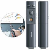 Gadget Baseus Wireless Laser Pointer (ACFYB-0G), with Remote Control Infrared System, for Windows/Mac, Magnet Design, Gri