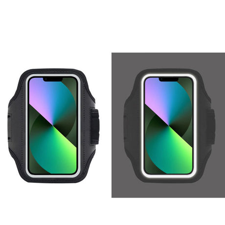 Techsuit Sports Armband (TH20), with Velcro, for Phones, max 6.8", Roz