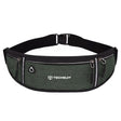 Techsuit Waist Bag (CWB3), with Belt for Recreational Activity, Fitness, Verde