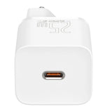 Incarcator Baseus (TZCCSUP-L02), USB-C PD25W, Cablu inclus, Alb