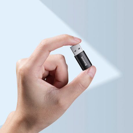 Adaptor Baseus OTG (ZJJQ000101), USB 3.1 la Type-C, Negru