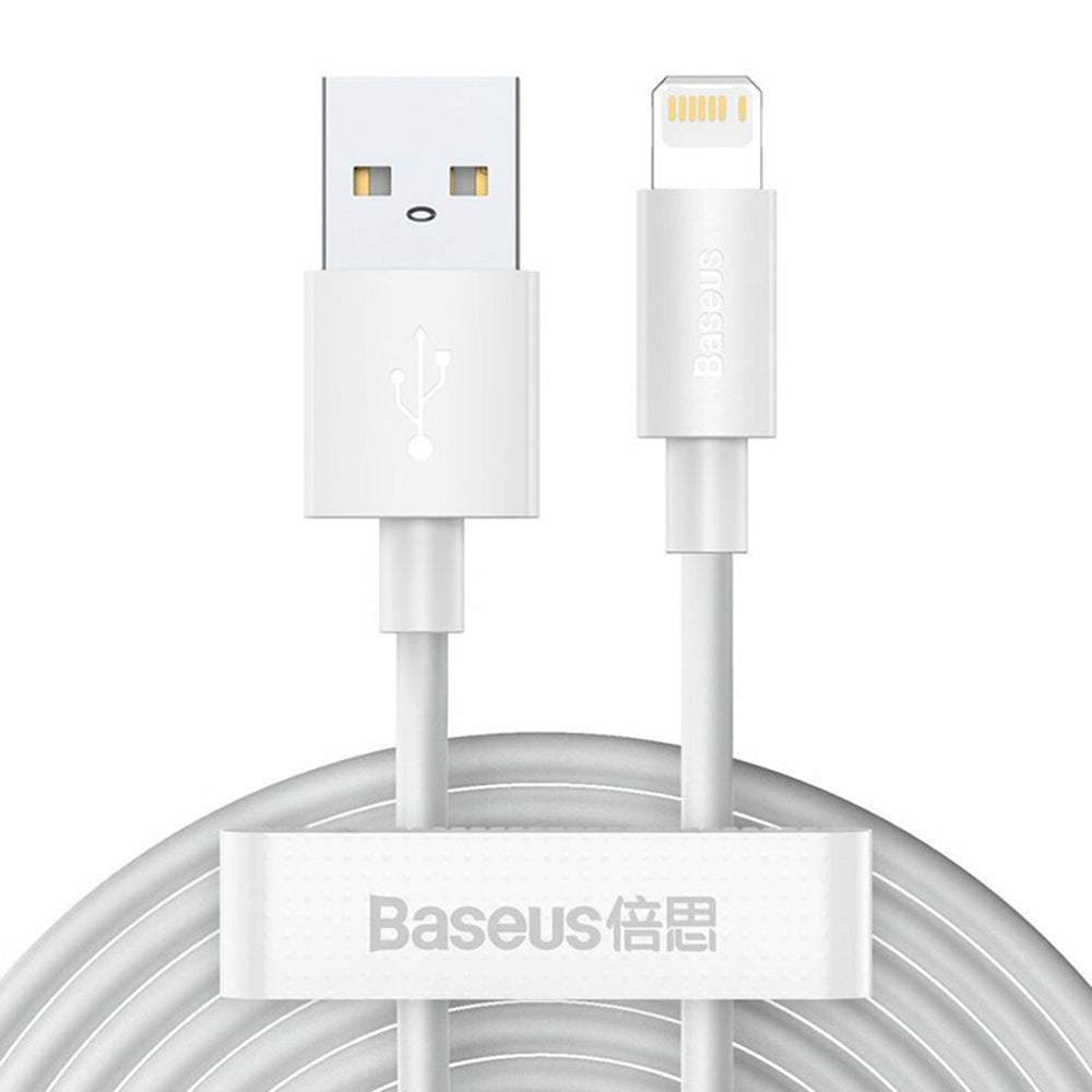 Cablu Baseus (TZCALZJ-02), USB-Lightning, 2.4A, 1.5m, Alb