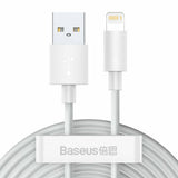 Cablu Baseus (TZCALZJ-02), USB-Lightning, 2.4A, 1.5m, Alb