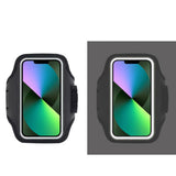 Techsuit Sports Armband (TH20), with Velcro, for Phones, max 6.8", Negru