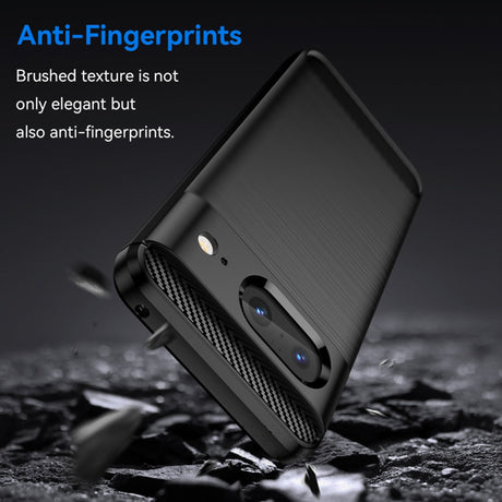 Husa de protectie Techsuit Carbon Silicone compatibil cu Google Pixel 8, Negru
