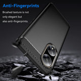 Husa de protectie Techsuit Carbon Silicone compatibil cu Oppo A98 5G, Negru