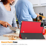 Husa de protectie tableta Techsuit FoldPro compatibil cu Xiaomi Pad 6 / Pad 6 Pro, Rosu