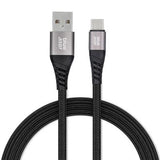 BLUE STAR cablu împletit 3A 20W USB A la Type C PD QC4.0 TFK-DC-003 1,2 m negru