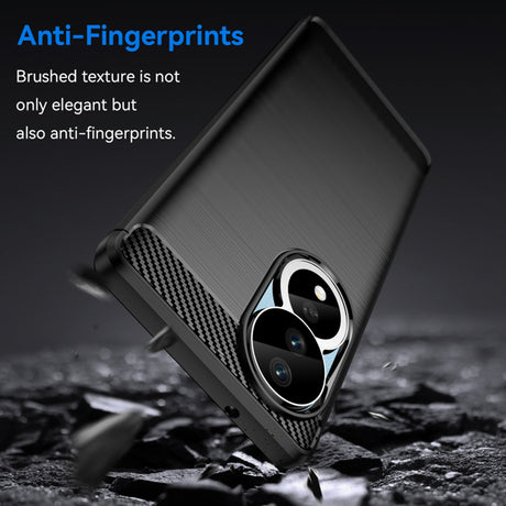 Husa de protectie Techsuit Carbon Silicone compatibil cu Honor 90 / Honor 80, Negru