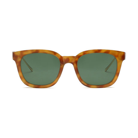 Techsuit Sunglasses Polarised (2050), for Women with UV Protection, Metal and PC, Verde Leopard