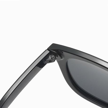 Techsuit Sunglasses Polarised (2050), for Women with UV Protection, Metal and PC, Bright Black