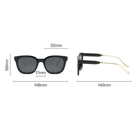 Techsuit Sunglasses Polarised (2050), for Women with UV Protection, Metal and PC, Verde Leopard