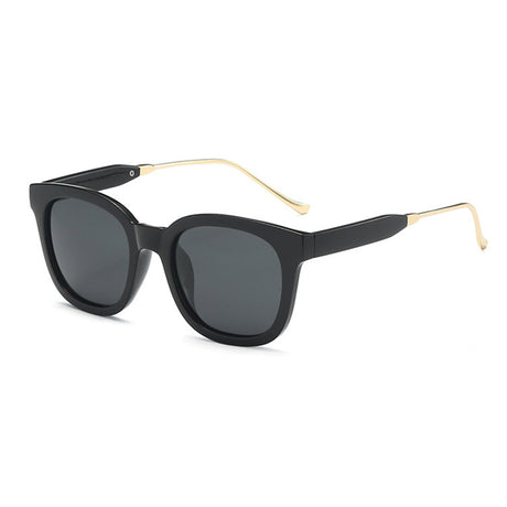 Techsuit Sunglasses Polarised (2050), for Women with UV Protection, Metal and PC, Bright Black