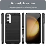 Husa de protectie Techsuit Carbon Silicone compatibil cu Samsung Galaxy S23 FE, Negru