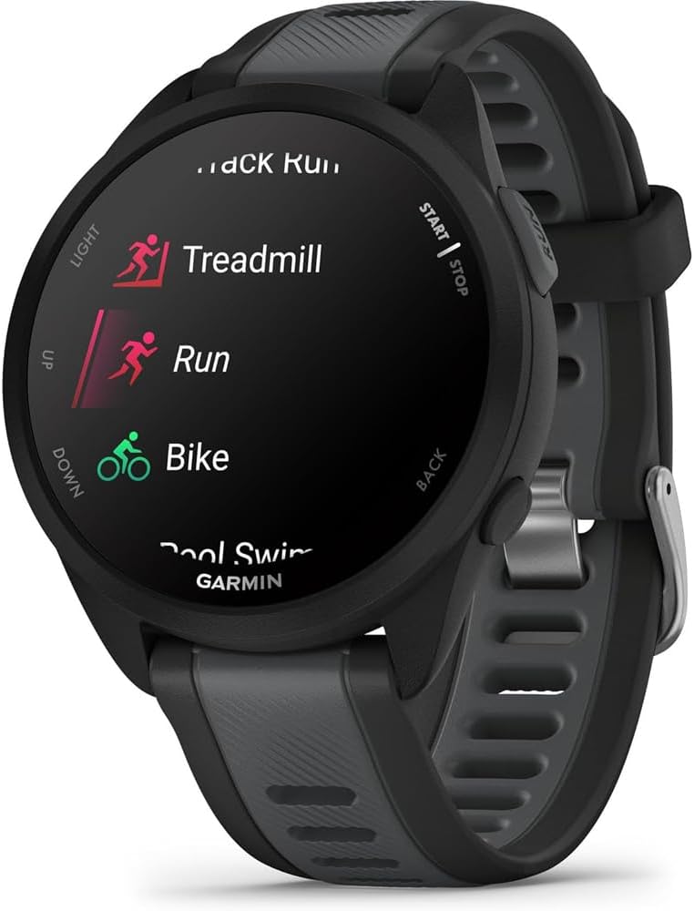 Ceas multisport / smartwatch Garmin Forerunner 165 Music, Black