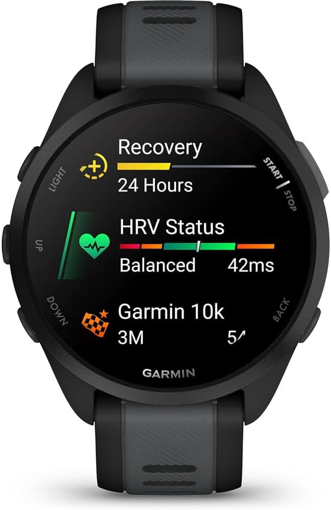 Ceas multisport / smartwatch Garmin Forerunner 165 Music, Black