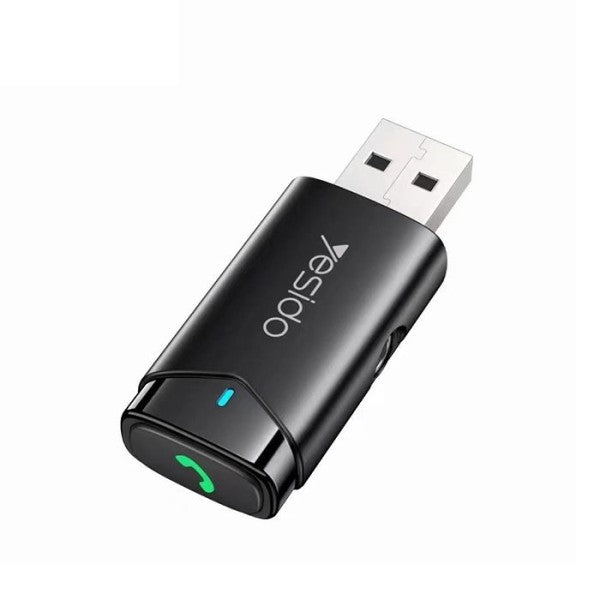 Adaptor Yesido Wireless Aux Car Receiver (YAU40), Handsfree Call, HD Sound Quality, Negru